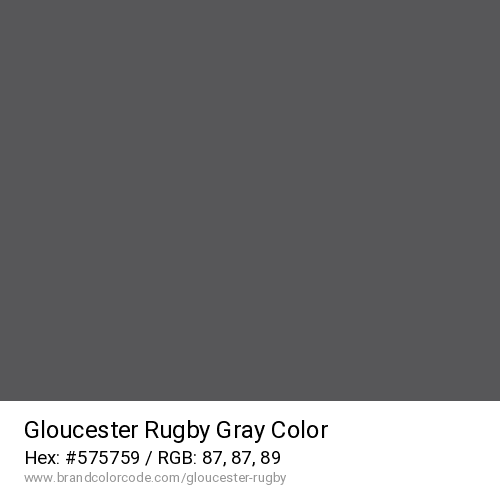 Gloucester Rugby's Gray color solid image preview