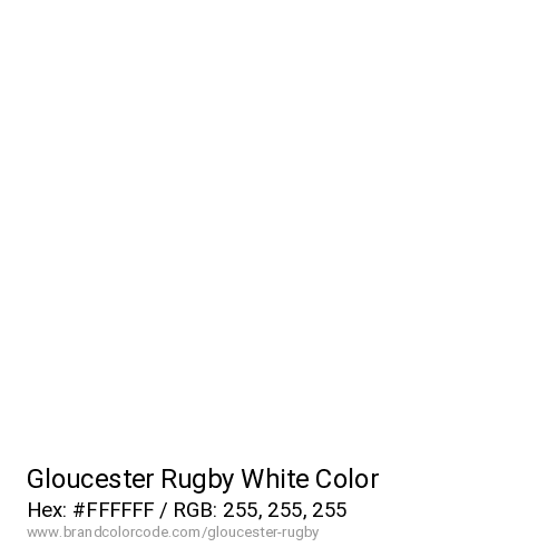 Gloucester Rugby's White color solid image preview