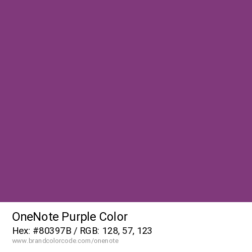 OneNote's Purple color solid image preview