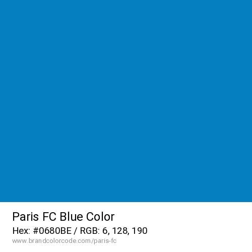 Paris FC's Blue color solid image preview