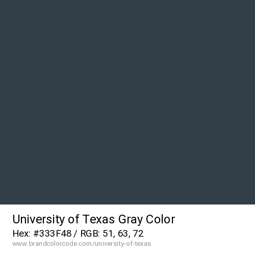 University of Texas's Gray color solid image preview