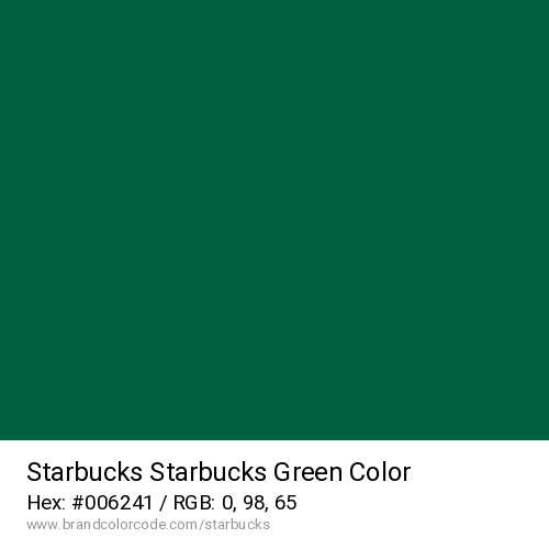 Starbucks's Starbucks Green color solid image preview