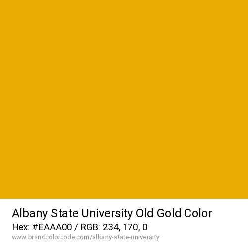 Albany State University's Old Gold color solid image preview