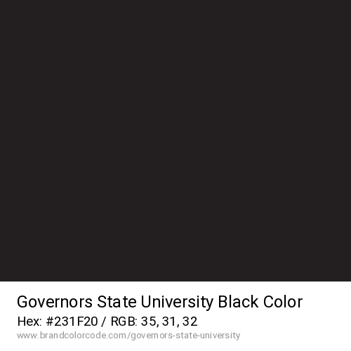 Governors State University's Black color solid image preview