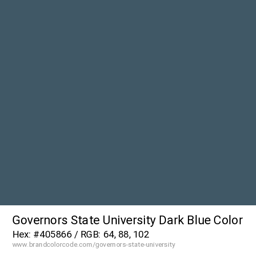 Governors State University's Dark Blue color solid image preview