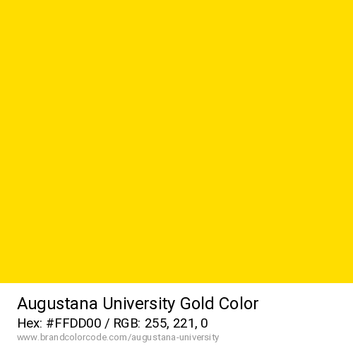 Augustana University's Gold color solid image preview