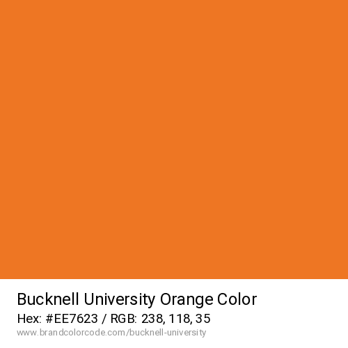 Bucknell University's Orange color solid image preview