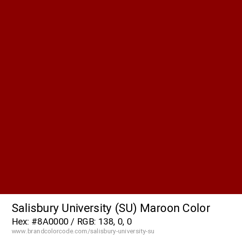 Salisbury University (SU)'s Maroon color solid image preview