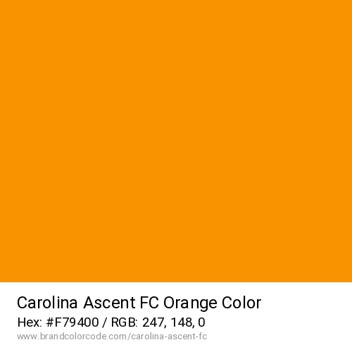 Carolina Ascent FC's Orange color solid image preview