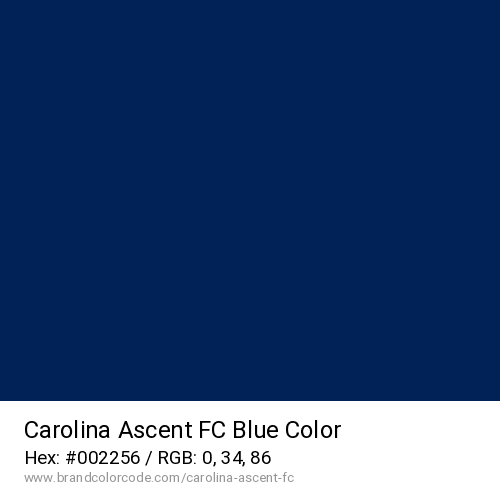 Carolina Ascent FC's Blue color solid image preview