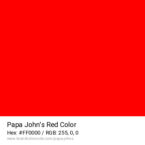 Papa John’s's Red color solid image preview