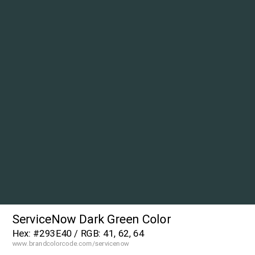 ServiceNow's Dark Green color solid image preview