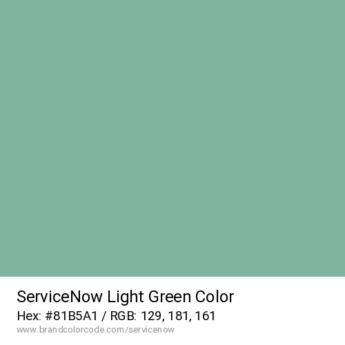ServiceNow's Light Green color solid image preview