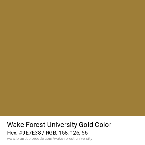 Wake Forest University's Gold color solid image preview