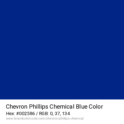 Chevron Phillips Chemical's Blue color solid image preview