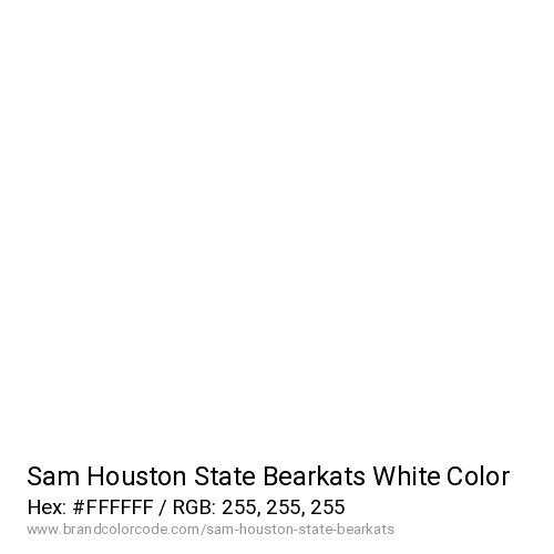Sam Houston State Bearkats's White color solid image preview