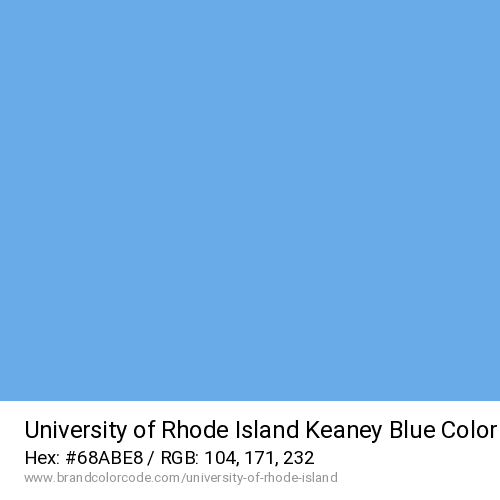 University of Rhode Island's Keaney Blue color solid image preview