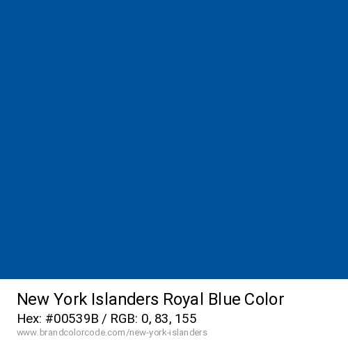 New York Islanders's Royal Blue color solid image preview
