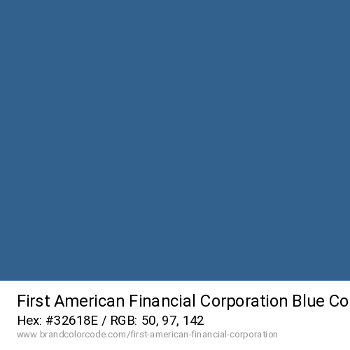 First American Financial Corporation's Blue color solid image preview