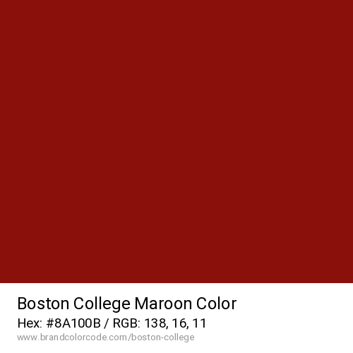 Boston College's Maroon color solid image preview