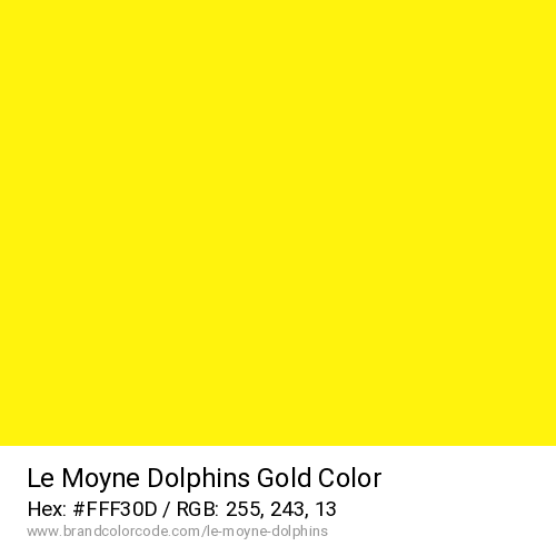 Le Moyne Dolphins's Gold color solid image preview