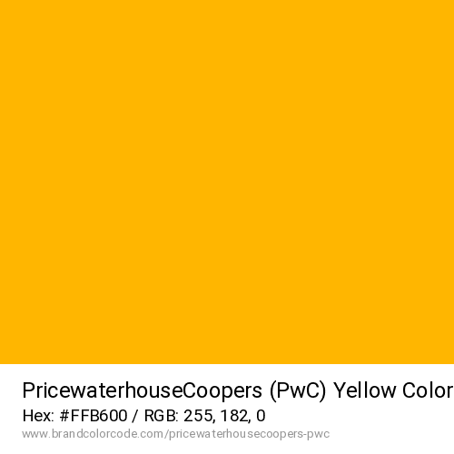 PricewaterhouseCoopers (PwC)'s Yellow color solid image preview
