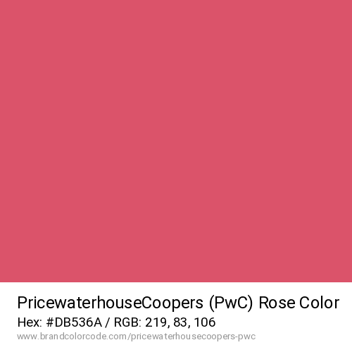 PricewaterhouseCoopers (PwC)'s Rose color solid image preview