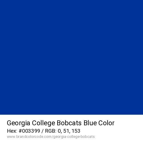 Georgia College Bobcats's Blue color solid image preview