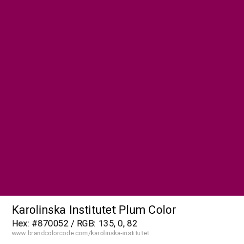 Karolinska Institutet's Plum color solid image preview