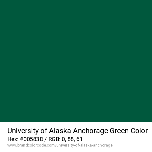 University of Alaska Anchorage's Green color solid image preview