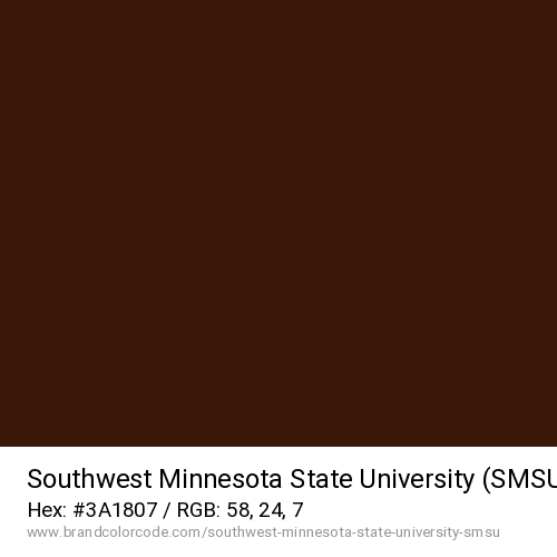Southwest Minnesota State University (SMSU)'s SMSU Brown color solid image preview