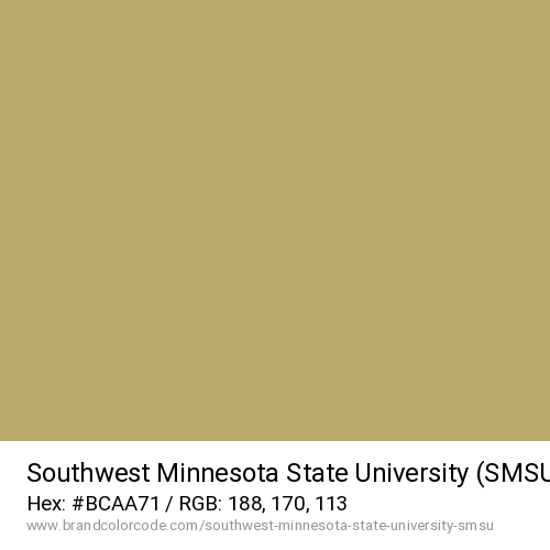 Southwest Minnesota State University (SMSU)'s SMSU Gold color solid image preview