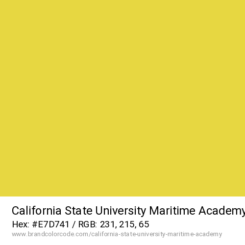 California State University Maritime Academy's Gold color solid image preview