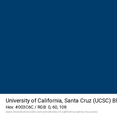 University of California, Santa Cruz (UCSC)'s Blue color solid image preview