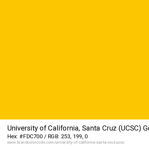 University of California, Santa Cruz (UCSC)'s Gold color solid image preview