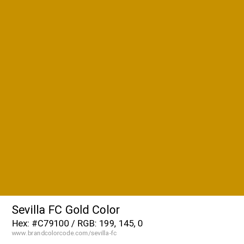 Sevilla FC's Gold color solid image preview