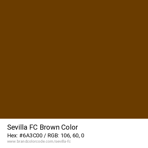 Sevilla FC's Brown color solid image preview