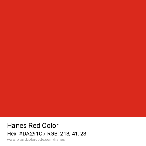 Hanes's Red color solid image preview