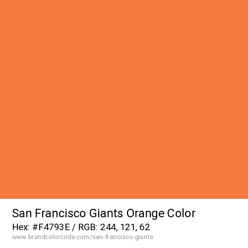 San Francisco Giants's Orange color solid image preview
