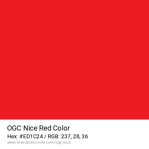 OGC Nice's Red color solid image preview