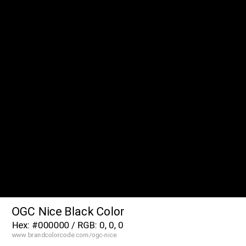 OGC Nice's Black color solid image preview
