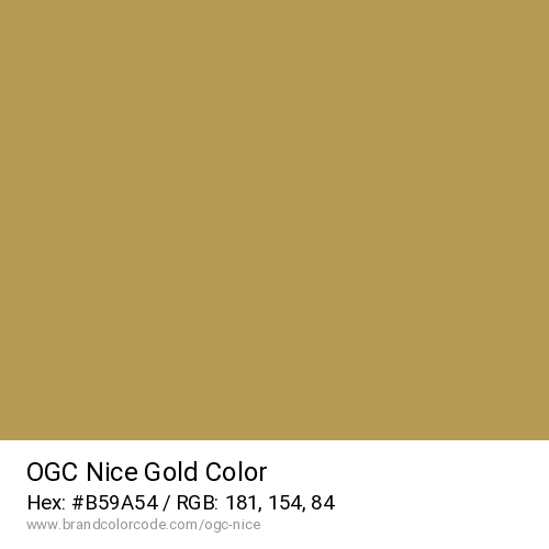 OGC Nice's Gold color solid image preview