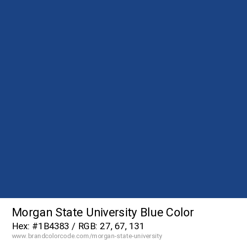 Morgan State University's Blue color solid image preview