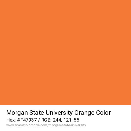 Morgan State University's Orange color solid image preview