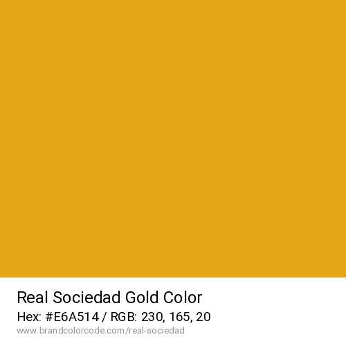 Real Sociedad's Gold color solid image preview