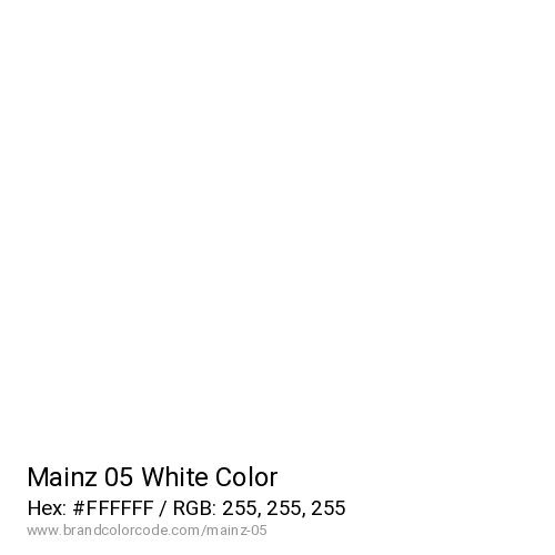 Mainz 05's White color solid image preview