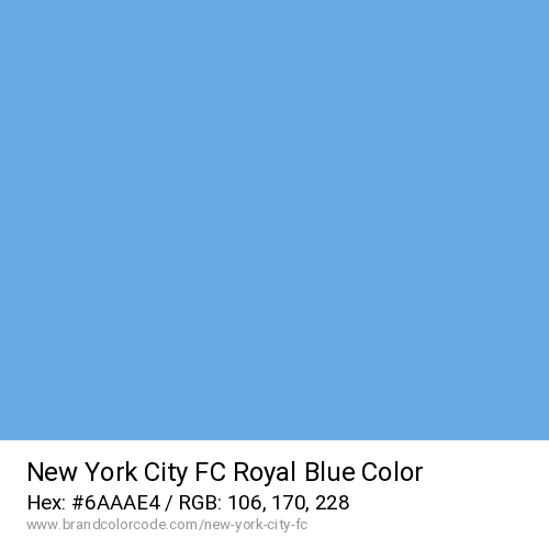 New York City FC's Royal Blue color solid image preview