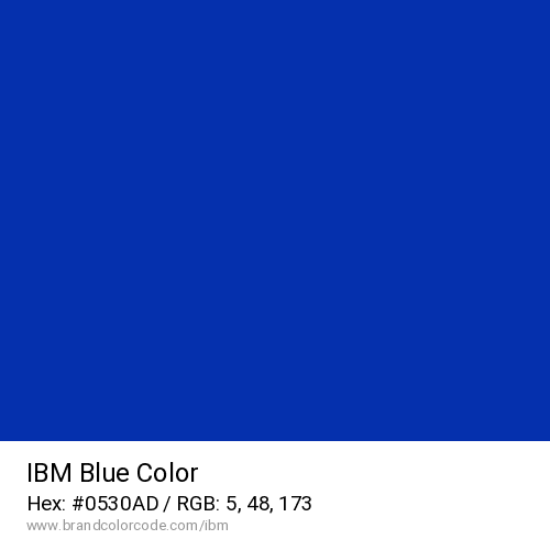 IBM's Blue color solid image preview