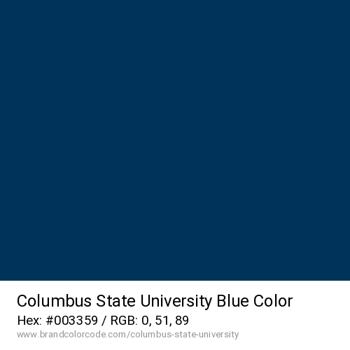 Columbus State University's Blue color solid image preview