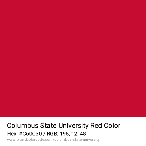 Columbus State University's Red color solid image preview